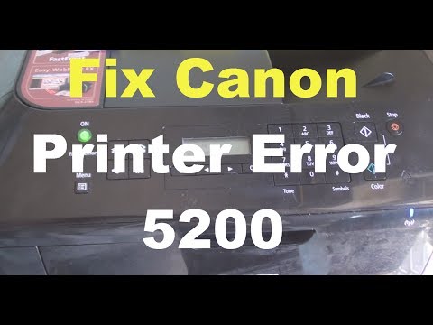 Printer error 5200 canon mx320